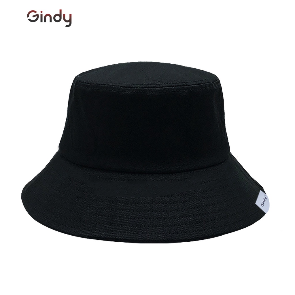 Nón bucket nam nữ GINDY mũ vành cụp trơn thời trang phong cách Ulzzang Unisex M001