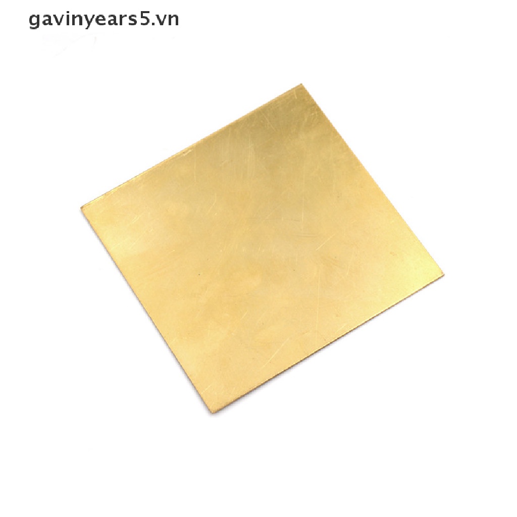 Tấm Lá Đồng 0.5mm / 0.8mm / 1mm / 2mm 100X100mm Chuyên Dụng