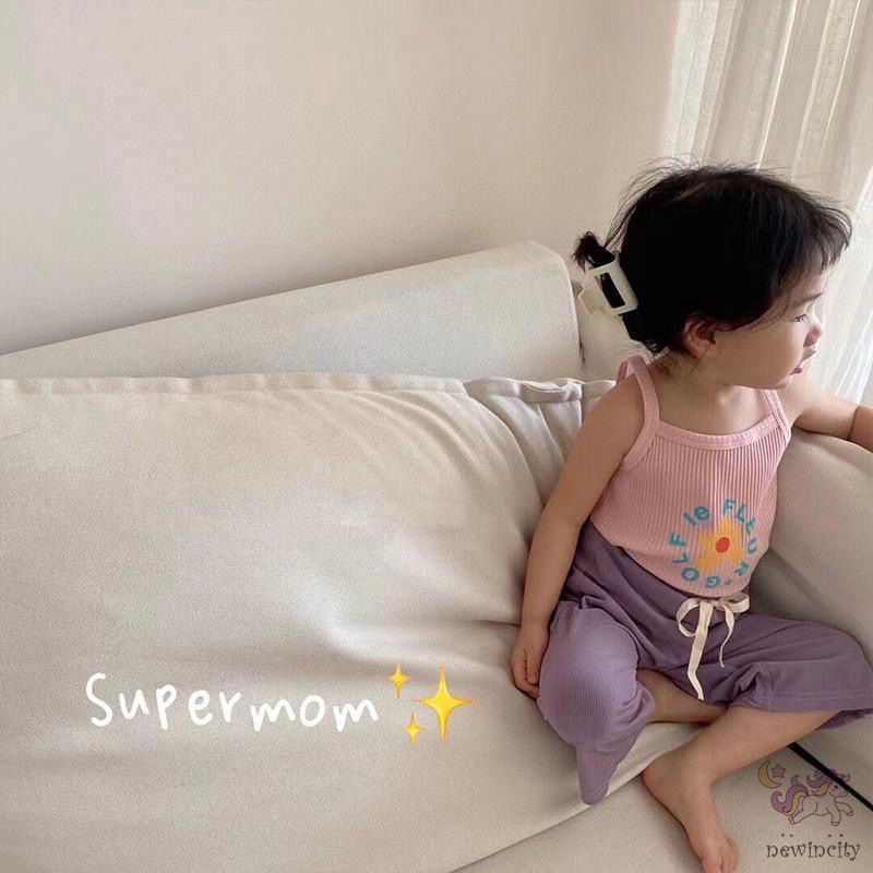 Áo Sát Nách In Hoa Cúc Thời Trang Hàn Quốc Đơn Giản Xinh Xắn Cho Bé Gái