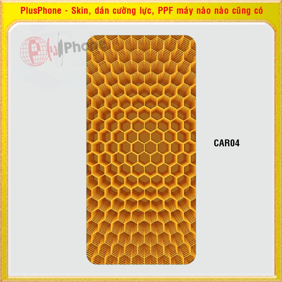 Dán Skin mặt sau cho Oppo A1k, A3s, A5s, A5 2020, A7, A9 2020 in hình caro