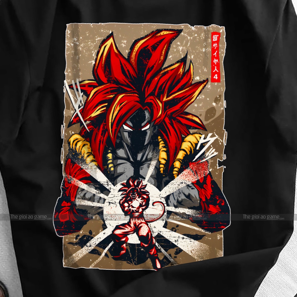 Áo dragon ball Goku nam nữ Áo phông Goku dragon ball  trắng đen form rộng unisex cotton co giãn thoáng mát