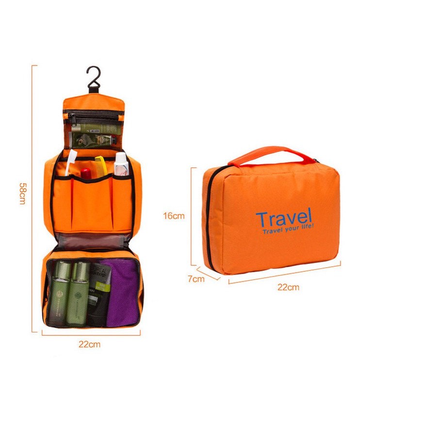 túi đựng đồ tắm túi đồ trang điểm du lịch Travel check