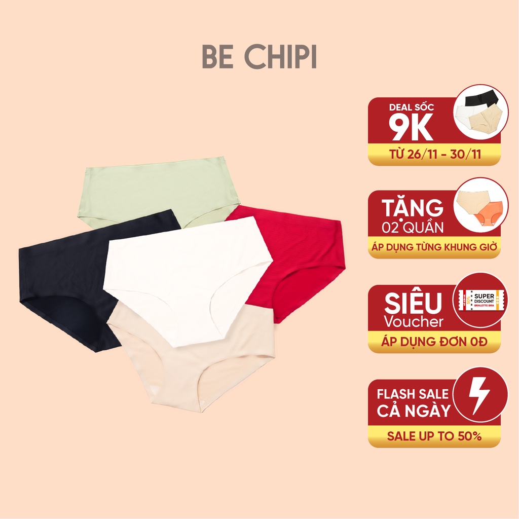 Combo 4 Quần Lót Nữ Không Đường May Chống Lộ Viền By Bechipi - QL2231