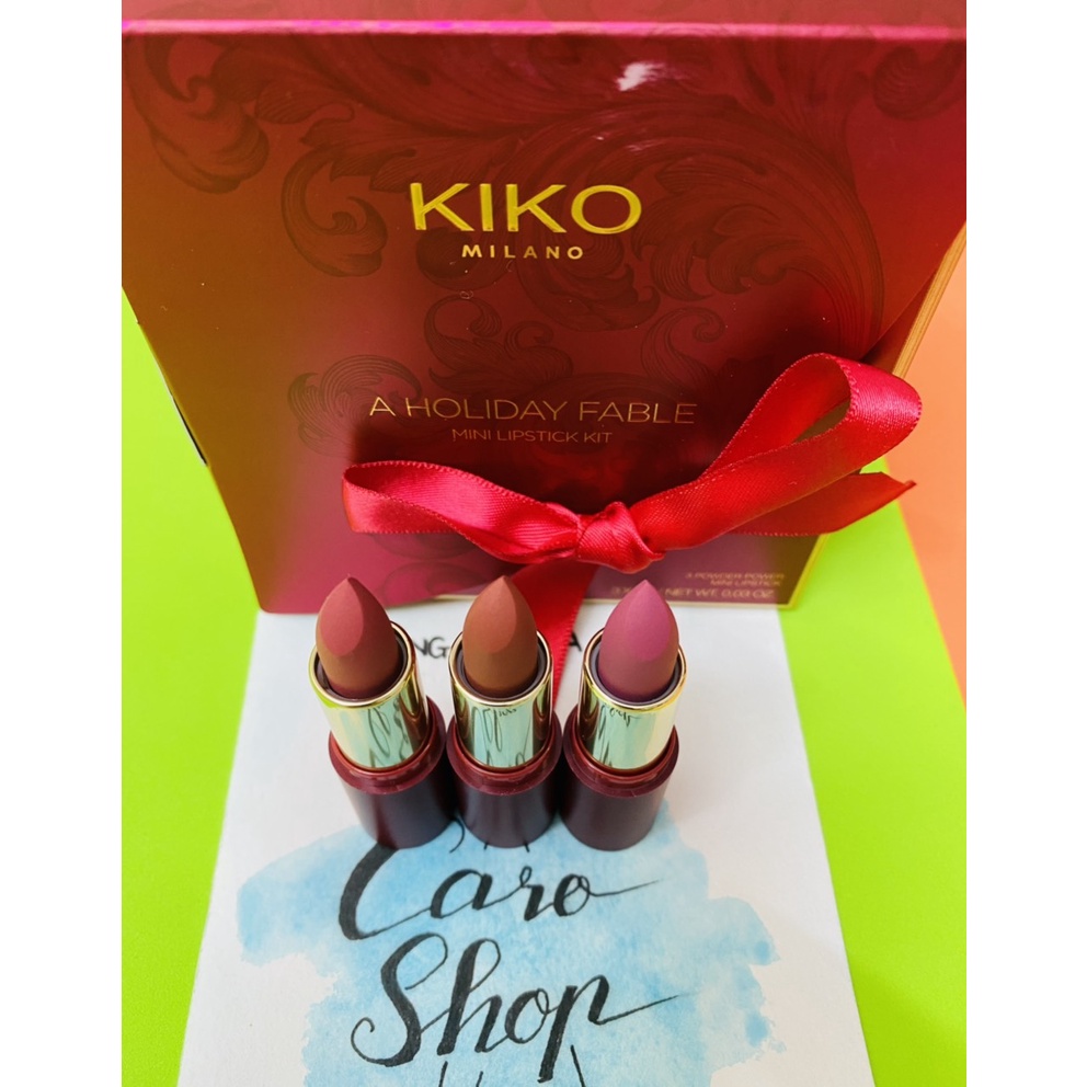 Set 3 màu son lì Kiko mini - Nội địa Pháp