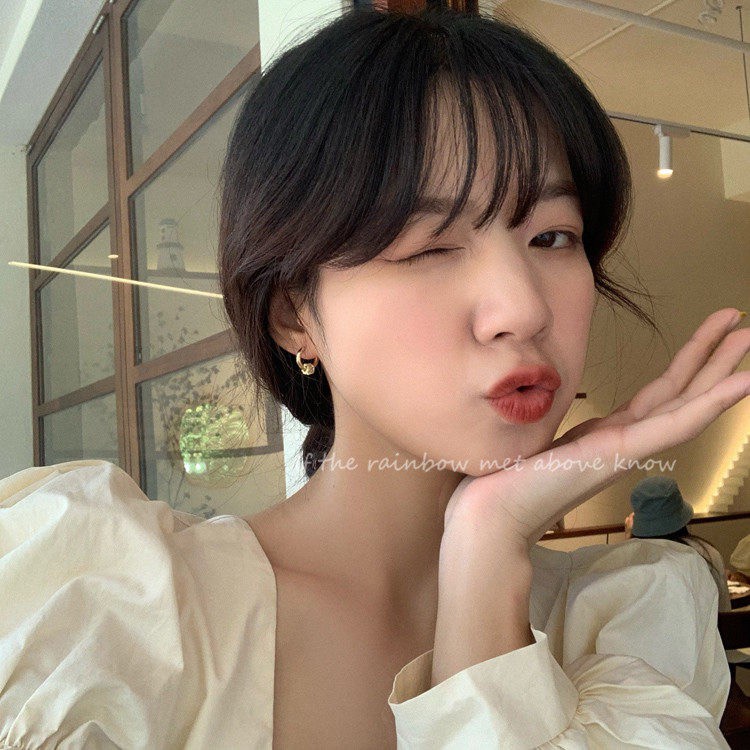 Đôi khuyên tai mạ bạc đính đá zircon sang trọng dành cho nữ