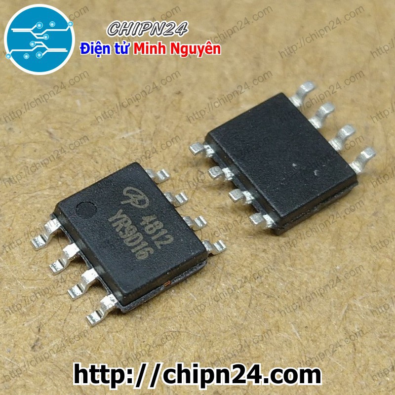 [2 CON] Mosfet Dán AO4812 SOP-8 6A 30V (2 Kênh N) (SMD Dán) (4812)