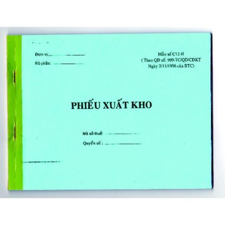 Phiếu xuất kho 2 liên A5