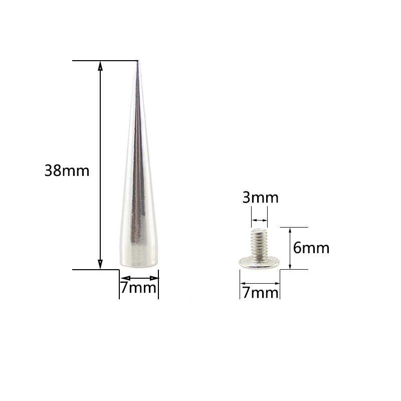 Set 5 Đinh Tán Thép Không Gỉ Màu Bạc