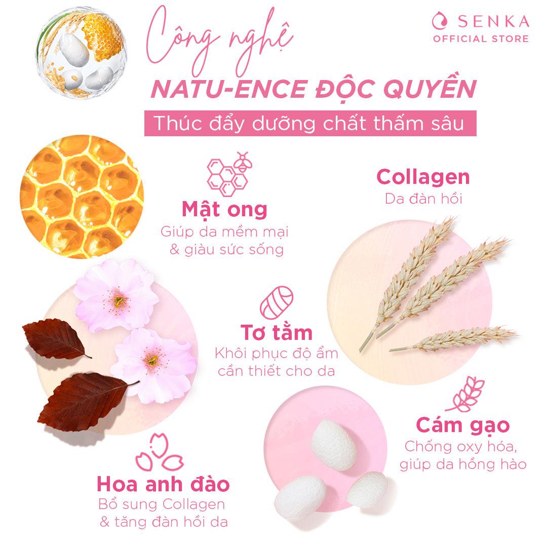 Bộ Dưỡng da trắng hồng-Ngăn lão hóa Senka(SRM120g+Lotion 200ml+Serum 35g+night cream 50g+day creamSPF 25 50g)