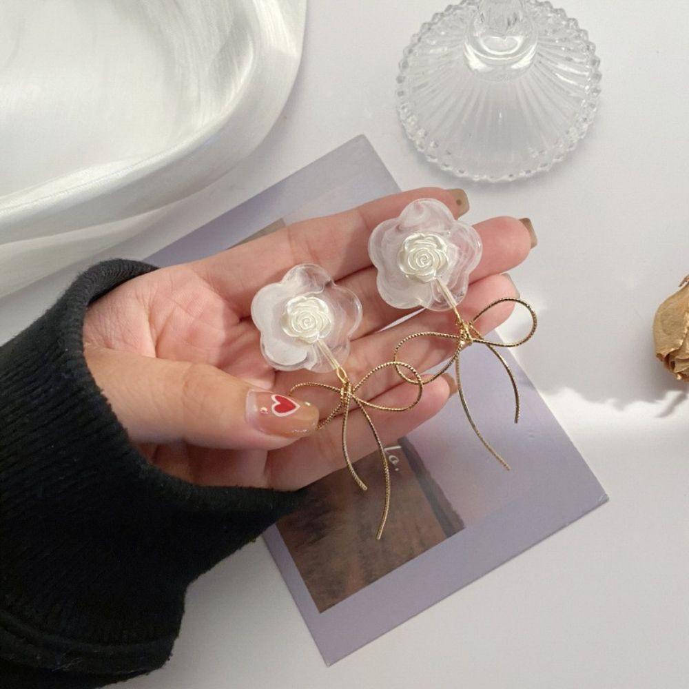 Bông Tai Hình Hoa Nơ Thời Trang Xuân Hè Cho Nữ