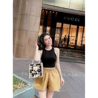 Quần short tacta phồng cạp chun dễ mặc (kèm video ảnh thật)