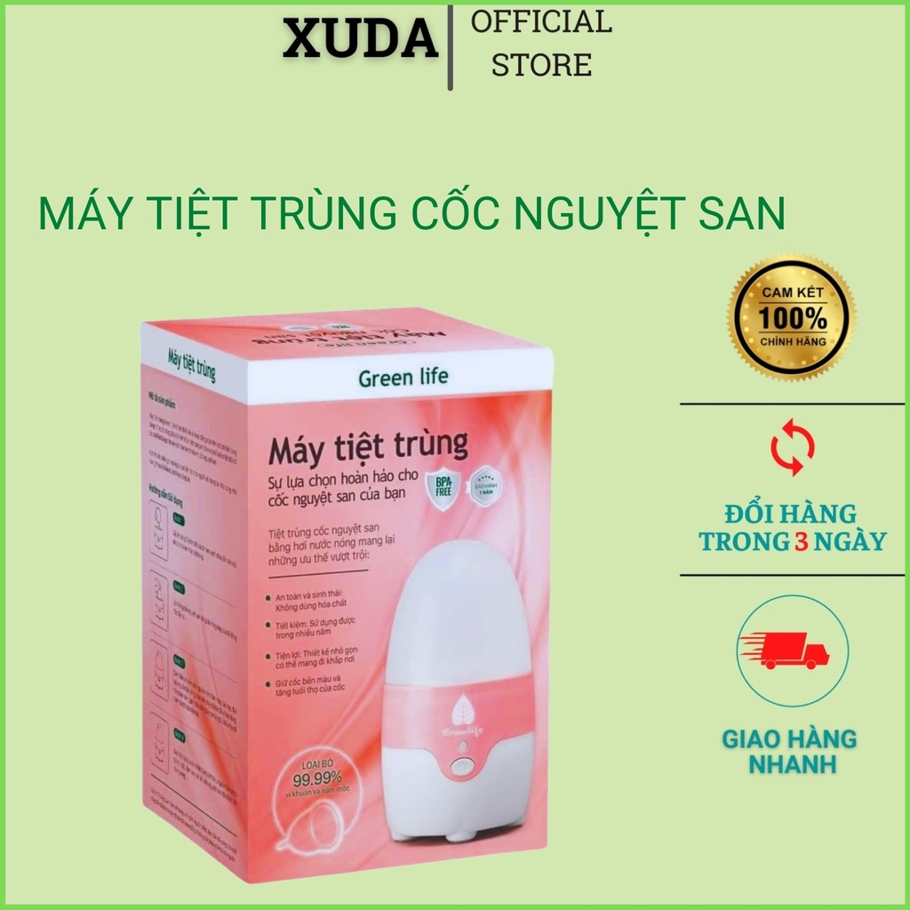 Máy tiệt trùng cốc nguyệt san máy tiệt trùng greenlife chính hãng nhỏ gọn tiện dụng