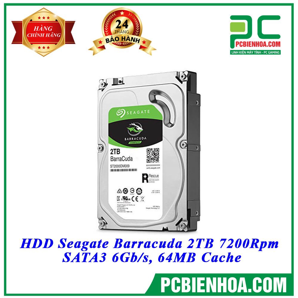 HDD SEAGATE BARRACUDA 2TB 7200RPMSATA3 6GB/S64MB CACHE