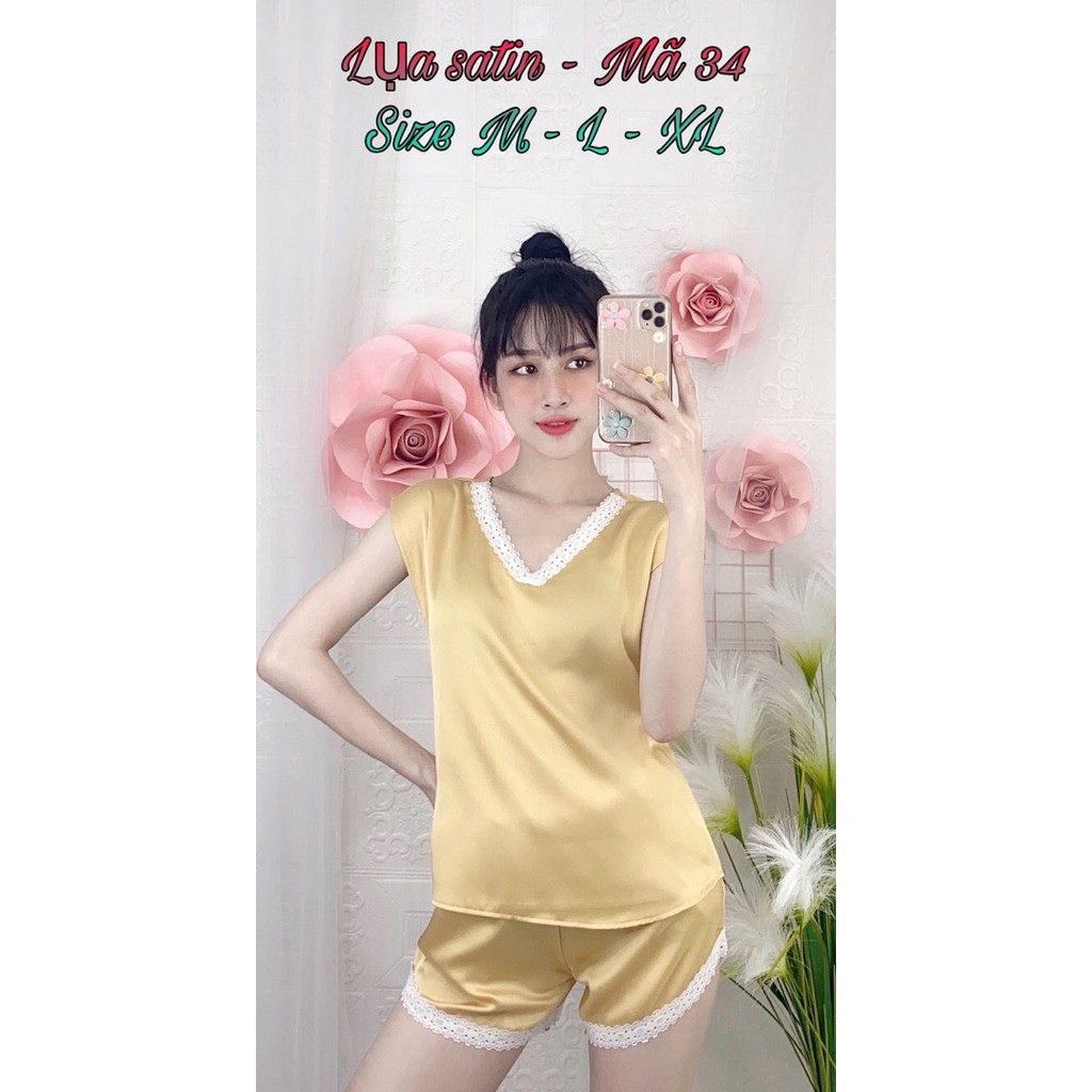 HOT - HOT - HOT - HÀNG MỚI VỀ PIJAMA LỤA SATIN CAO CẤP ĐÙI CỔ REN ĐƯỢC ƯA CHUỘNG NHẤT 2020 | BigBuy360 - bigbuy360.vn