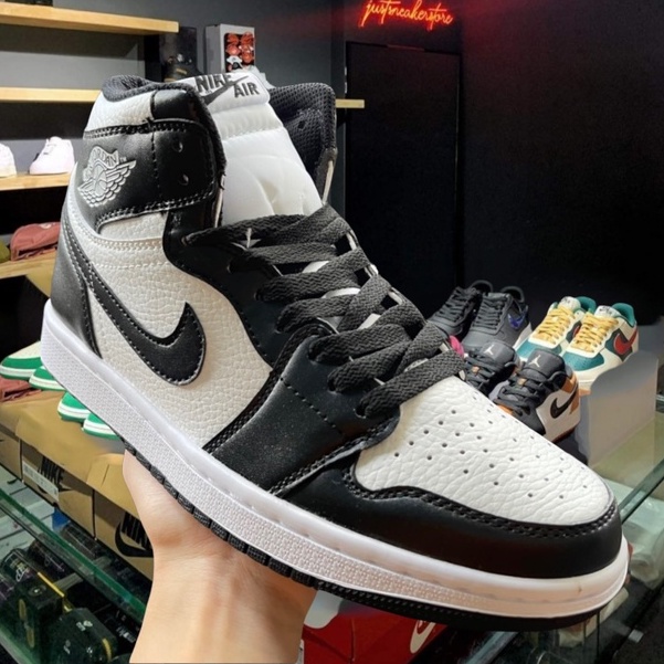 🔥FREE SHIP-HÀNG QUẢNG CHÂU  🔥giày thể thao sneaker 🔥Air Jordan panda JD cao đen trắng cao cấp full  box | BigBuy360 - bigbuy360.vn