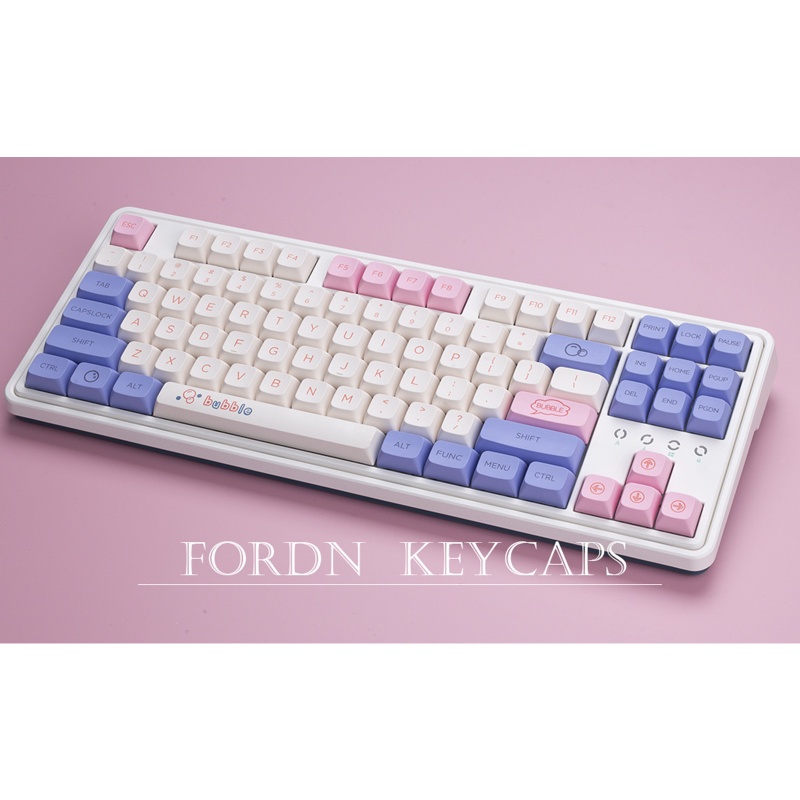 Nút Bàn Phím PBT Nhuộm Màu Họa Tiết Bong Bóng Cho MX Switch 64 68 84 980m 126 K