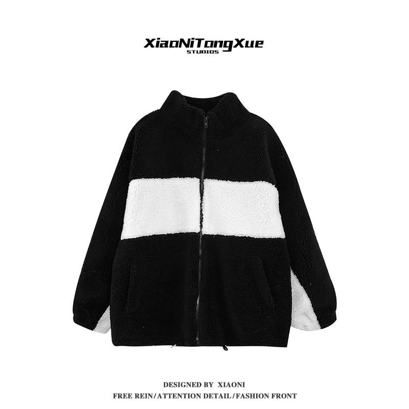 Áo Khoác Lông Cừu Dày Dáng Rộng Phong Cách Harajuku Thời Trang Mới Cho Nữ | BigBuy360 - bigbuy360.vn