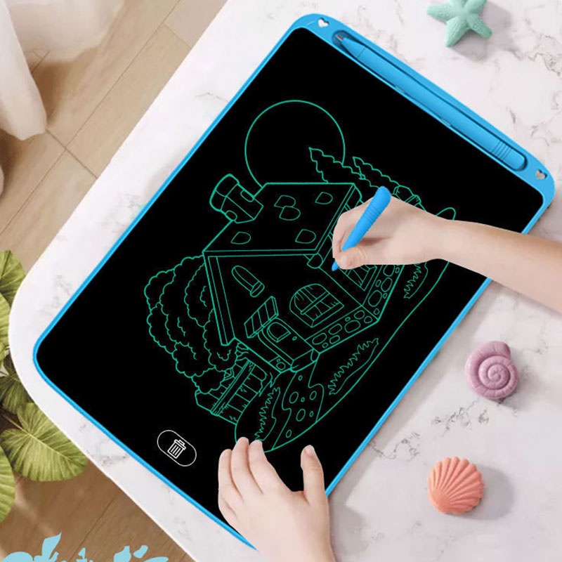 Bảng đen điện tử LCD JIASHI linh động có thể xóa được không bụi có viết/ vẽ graffiti cho bé