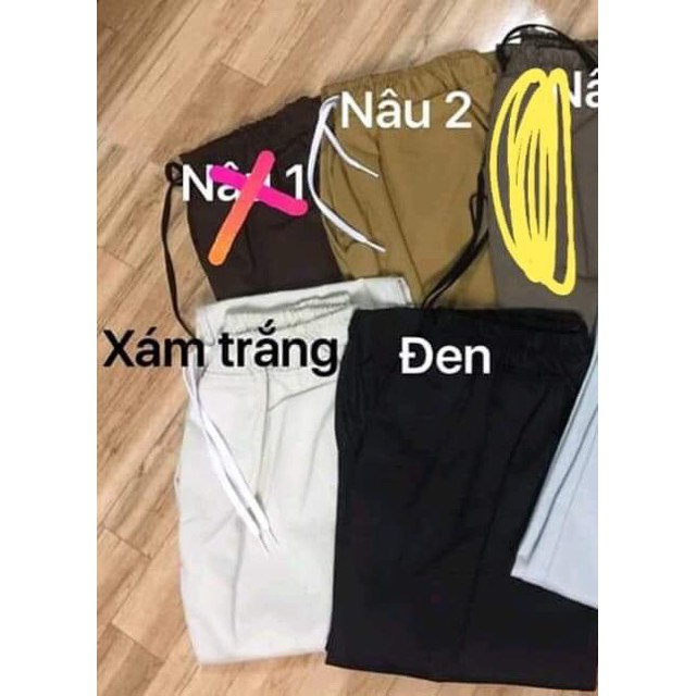 Quần ỐNG SUÔNG KAKI Unisex (nửa lưng thun nửa lưng tây) - ND18 | BigBuy360 - bigbuy360.vn