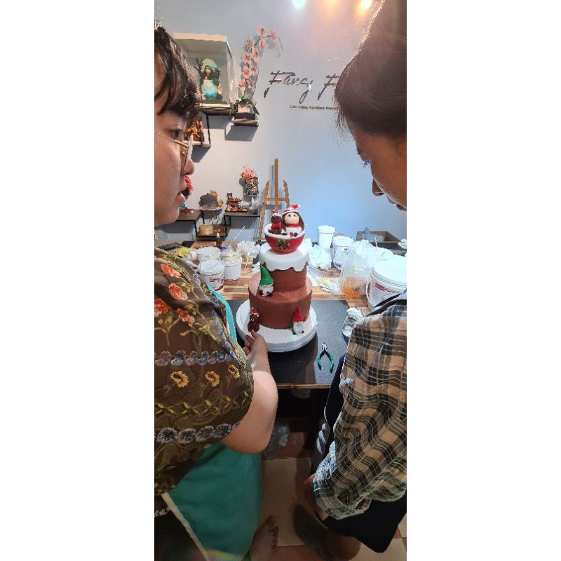 Fancy gumpaste tạo hình màu nâu gói 100g tự khô