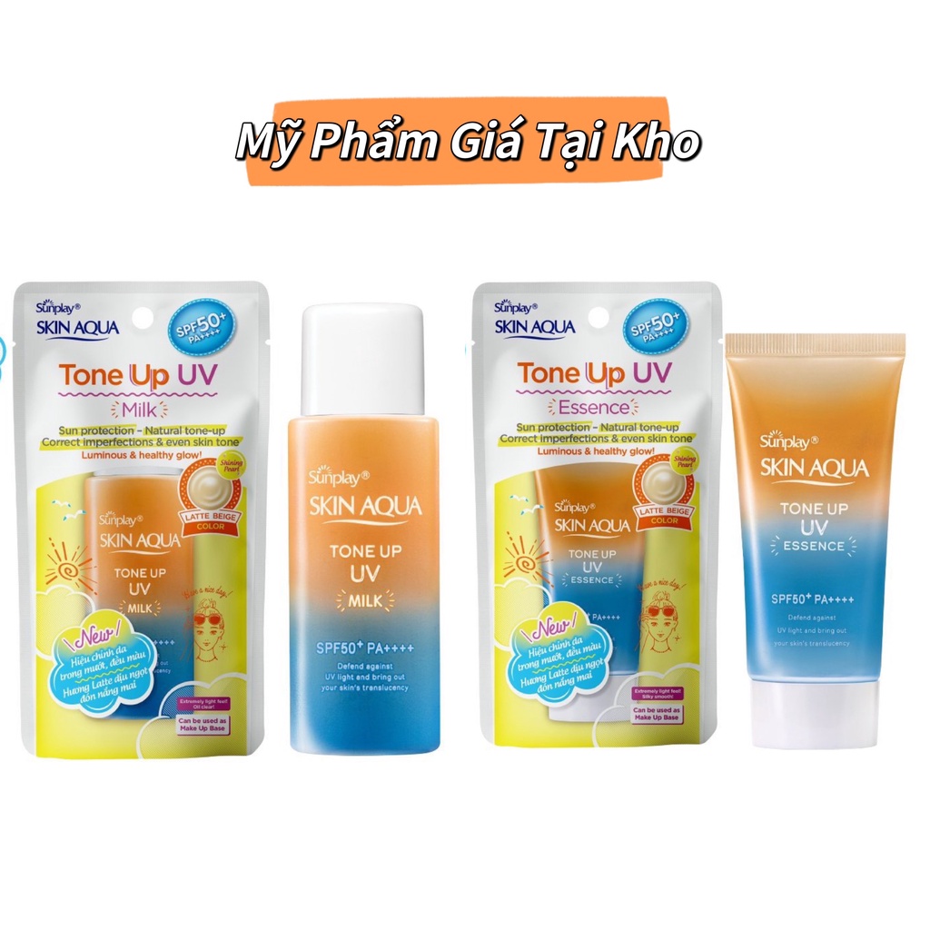 Chống Nắng Hiệu Chỉnh Sắc Da Đều Màu, Trong Mướt Che Khuyết Điểm Tone Up Milk/Essence Latte Geige CAM