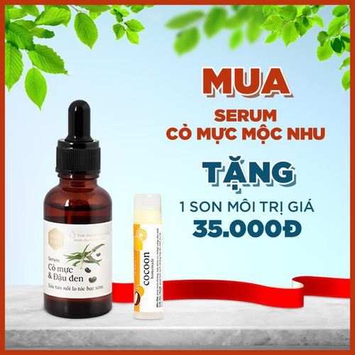 [TRỊ TÓC BẠC TỪ GỐC] Serum Cỏ Mực Mộc Nhu