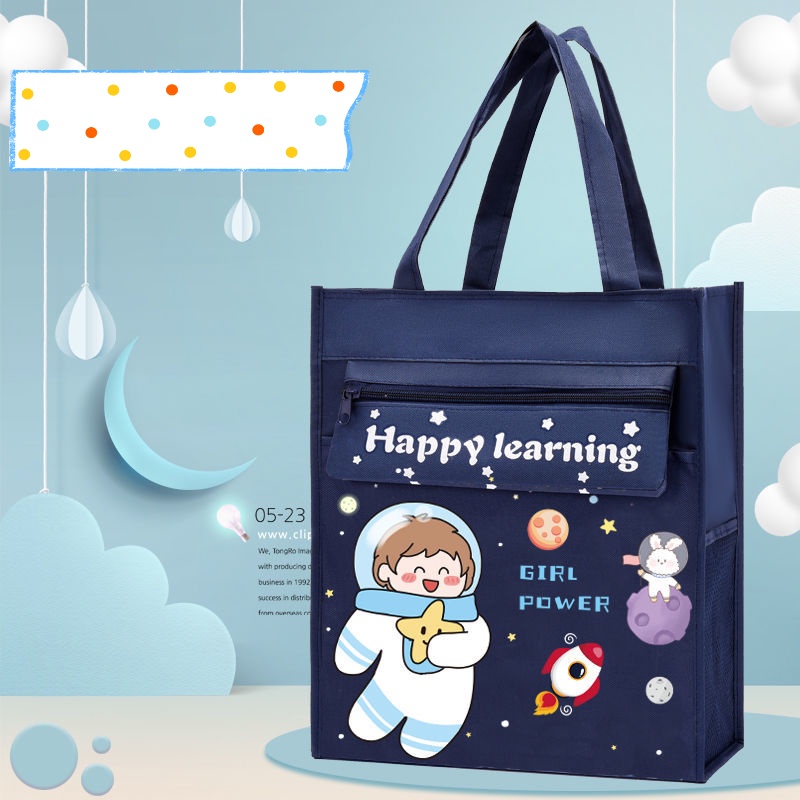 Túi Xách Vải Canvas Đeo Vai Đựng Tài Liệu Thiết Kế Dễ Thương Cho Bé