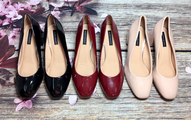 Zara basic 5cm gót vuông