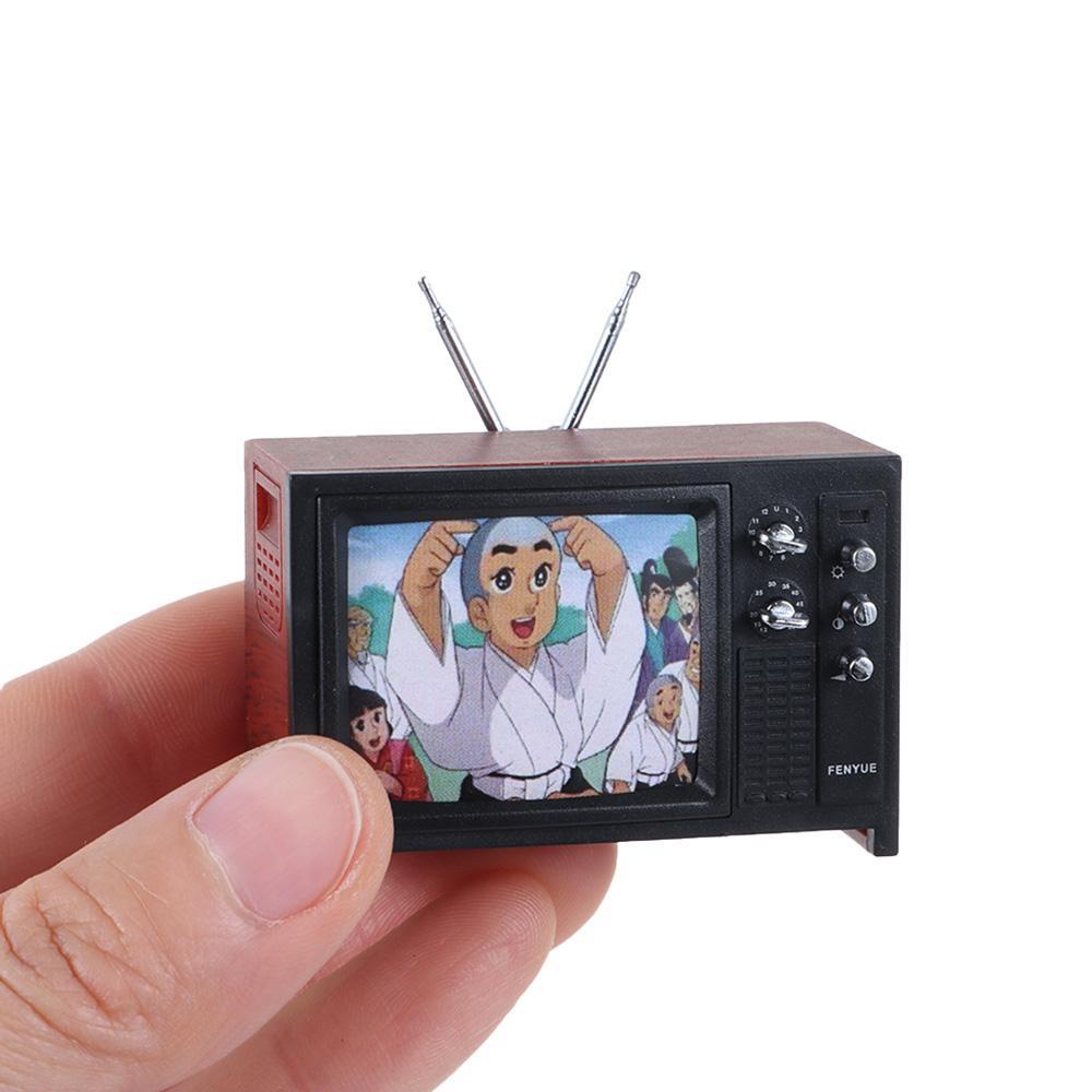 Tv Mini Kiểu Retro Dễ Thương Dùng Để Trang Trí Nhà Búp Bê