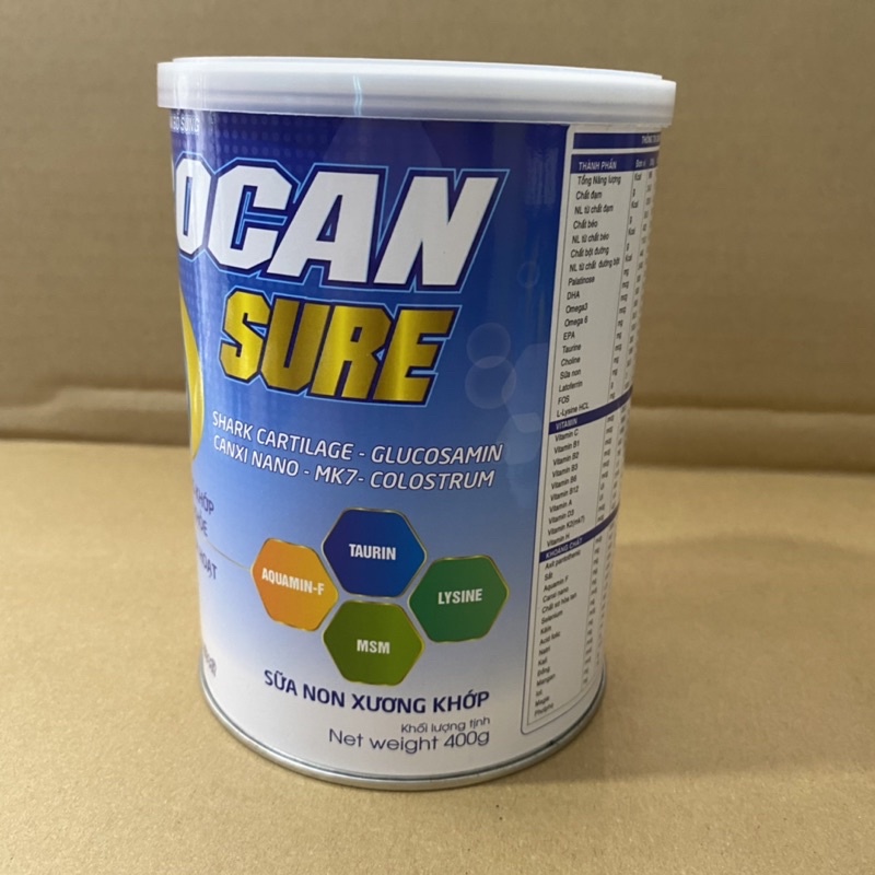 Sữa non xương khớp BOCAN SURE - 400gr , hỗ trợ xương khớp chắc khỏe Boca sure bổ sung canxi cho cơ thể