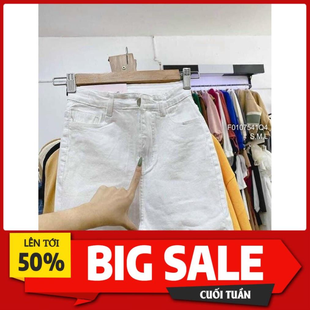 Quần jean trắng dài ôm lưng cao! HÀNG VNXK