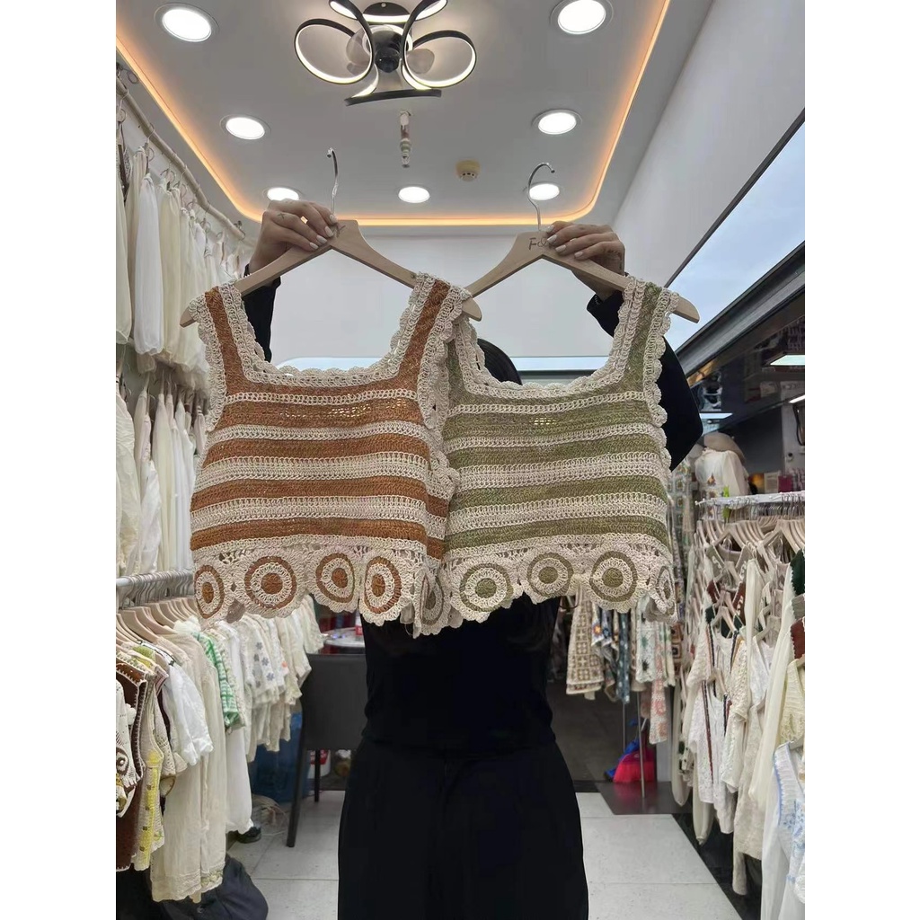 DUNEA Áo Tank Top Dệt Kim Màu Sắc Xinh Xắn Cho Nữ