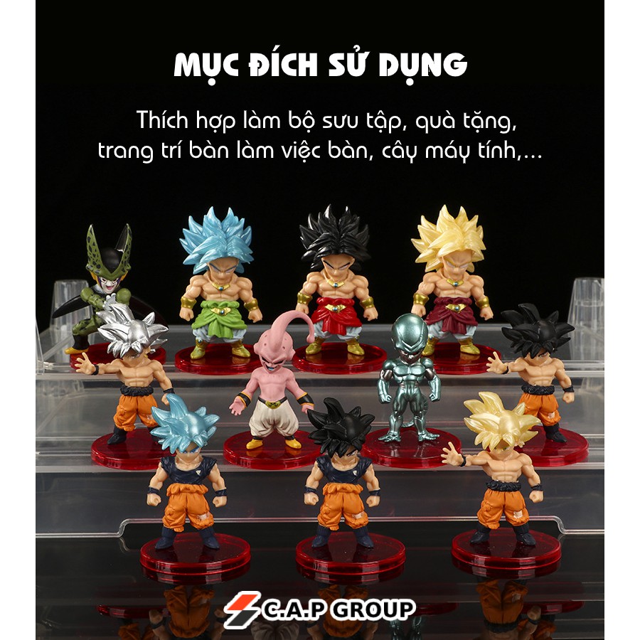 Mô hình nhân vật Dragon Ball 7 Viên Ngọc Rồng Songoku chibi - [Kiểu 2 Lẻ 19K / 1 nhân vật - Full bộ 21 nhân vật = 380K]