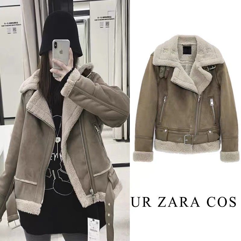 Áo da lộn lót lông cực ấm