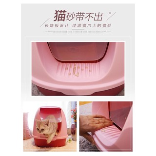 Nhà vệ sinh mèo Dạng kín (Cho bé 10kg)