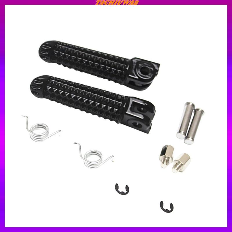 Set 2 Gác Chân Trước Và Sau Màu Đen Cho Yamaha YZF R1 R6 R6S