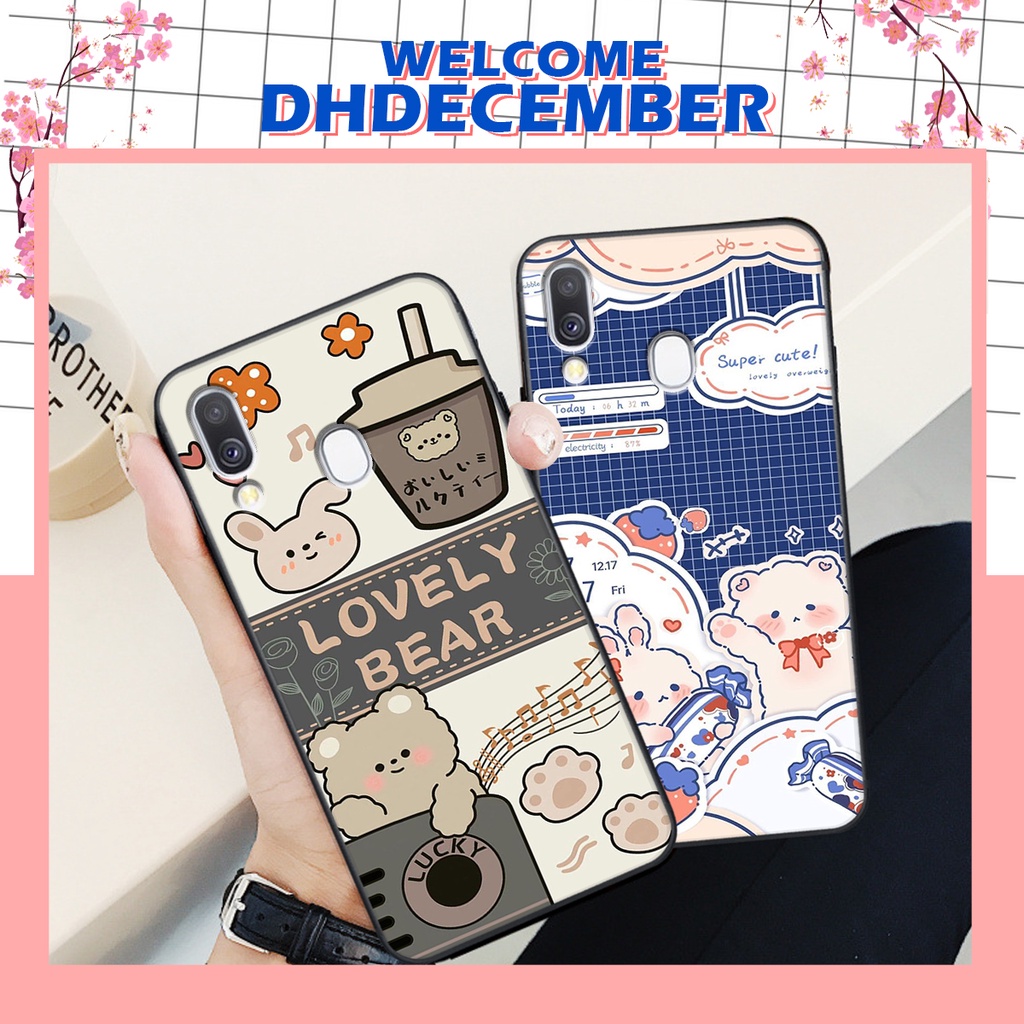 Ốp lưng Samsung A40 in hình nice ,good luck happy ốp xinh viền dẻo đẹp chất