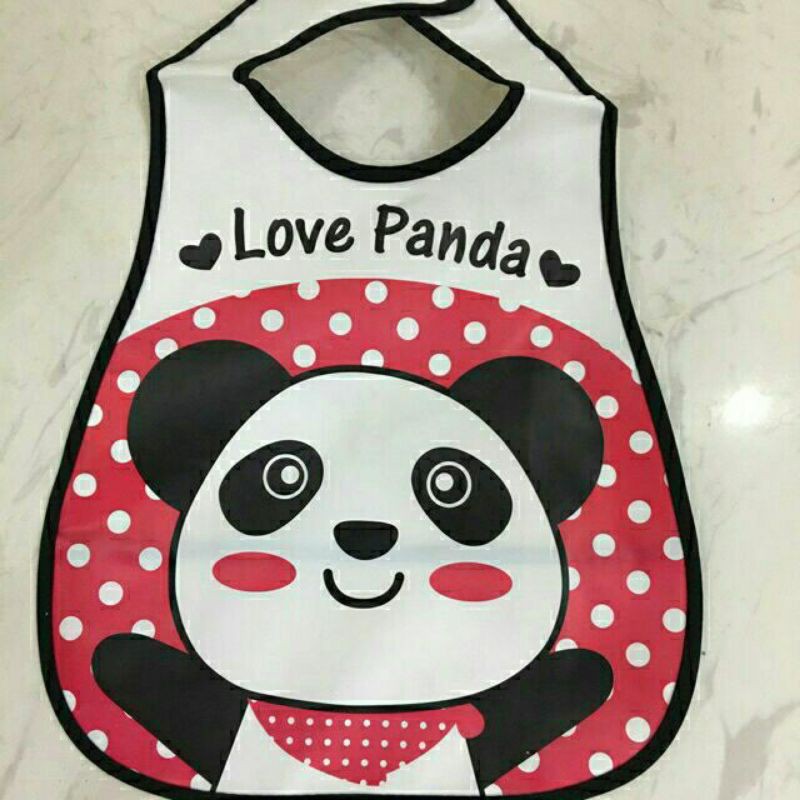 Yếm nhựa có máng cho bé ăn dặm