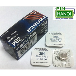 Pin cúc áo Renata Silver Oxide SR936SW – 394 – 380