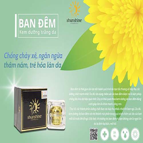 Shunshine Cosmetics kem dưỡng da ban đêm- Dưỡng trắng, cấp ẩm,mờ nám,giảm mụn | BigBuy360 - bigbuy360.vn