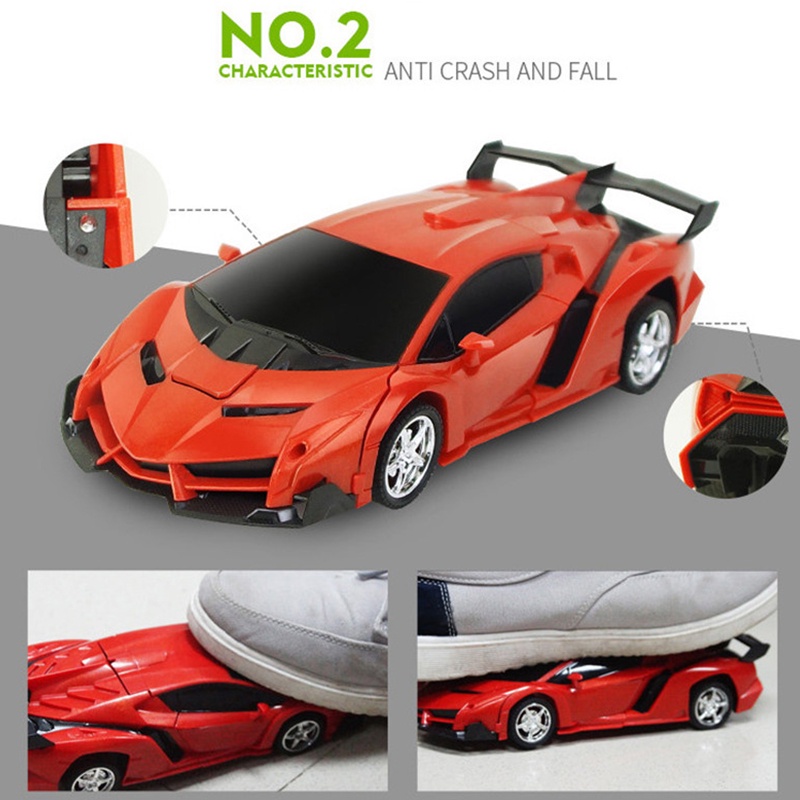 Đồ Chơi Xe Hơi Biến Hình Robot Điều Khiển Từ Xa 2 Trong 1 Cho Trẻ Em