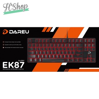 Bàn phím cơ gaming dareu dk87 / ek87 - black hàng chính hãng