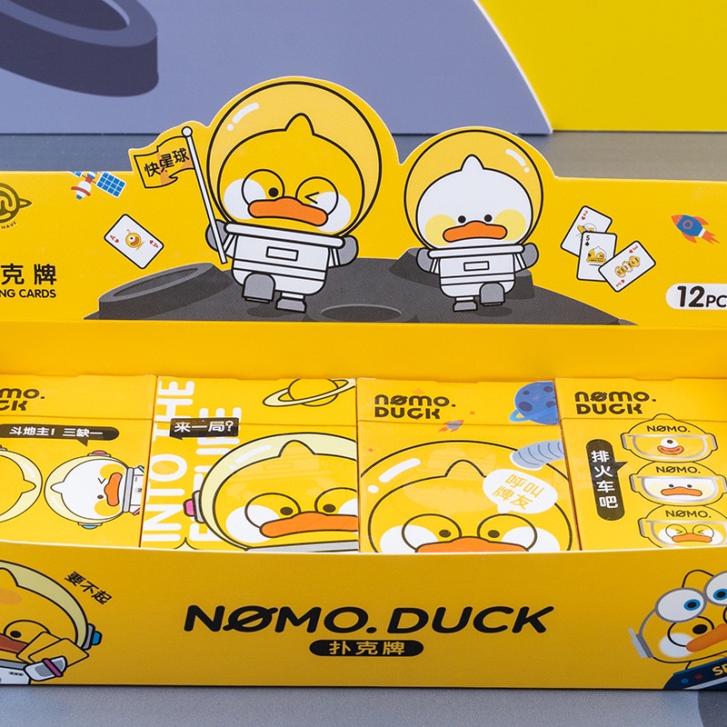 Bộ Bài Tây 52 lá Vịt vàng hoạt hình nhiều mẫu siêu dễ thương cute decor - Ráp