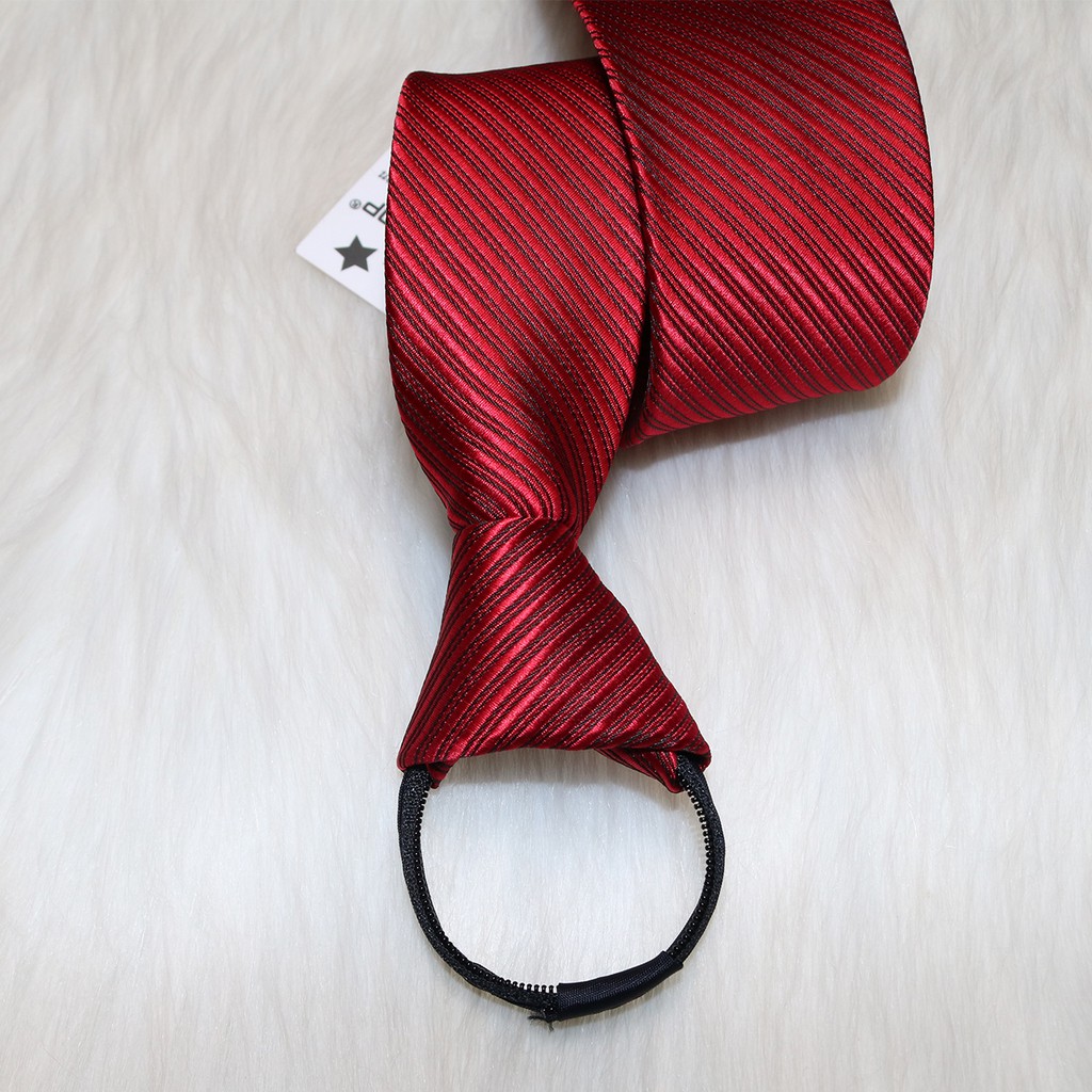 Cà Vạt Nam Thắt Sẵn KING Bản Nhỏ 6cm, Cavat Họa Tiết Công Sở Và Chú Rể Cao Cấp Kiểu Dáng Hàn Quốc C021