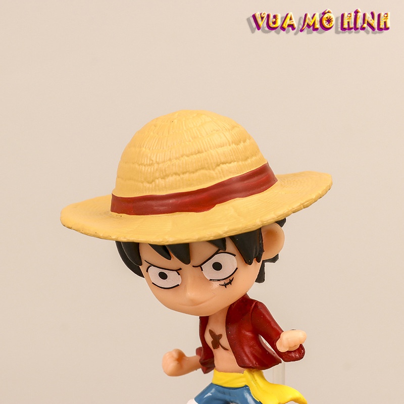 Mô hình One piece, figure One Piece băng Hải tặc Luffy mũ rơm bộ 10 nhân vật cao 7cm ( có bán lẻ)