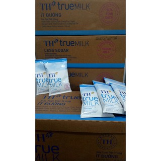 Sữa tươi tiệt trùng Ít đường TH True milk (bịch) 220ml – thùng 48 bịch