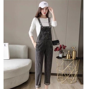 Quần Yếm Jean Dáng Rộng Hai Dây Cao Cấp Cho Nữ, Váy Jeans Bò Dạng Yếm Hai Túi Trước Phong Cách Hàn Quốc NBHshop g01