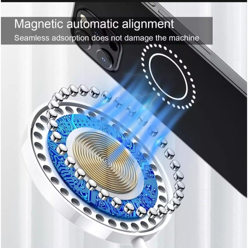 Dock đốc Đế Sạc Nam Châm Không Dây 15w WE.KOME Cho iph SS ( 8 X XS 11 12 13 pro max