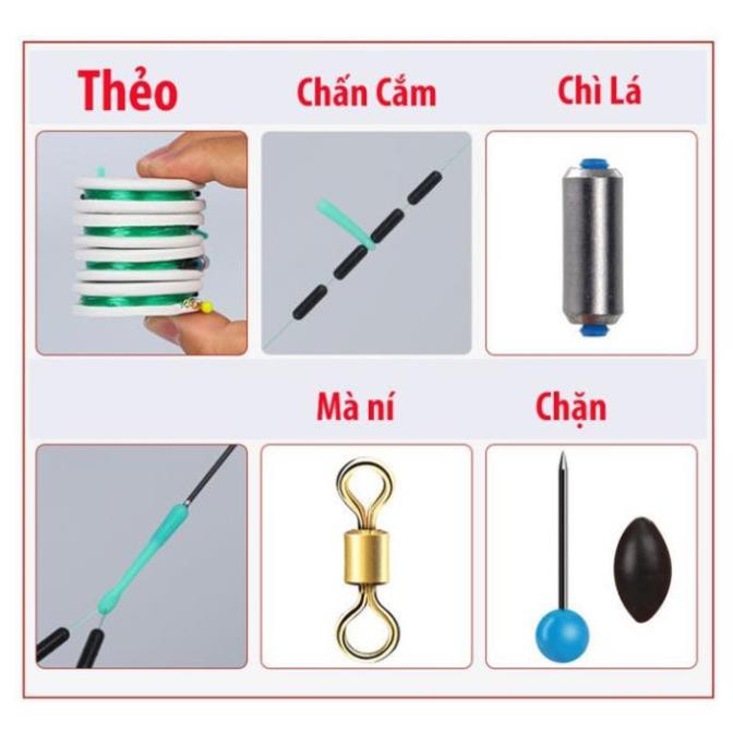 [QUATANGKHOALINK CHI]    [FREESHIP]Dây Trục Câu Đài Buộc Sẵn Dây Câu Cá Tàng Hình Siêu Rẻ DC3 đồ câu FISHING_HD