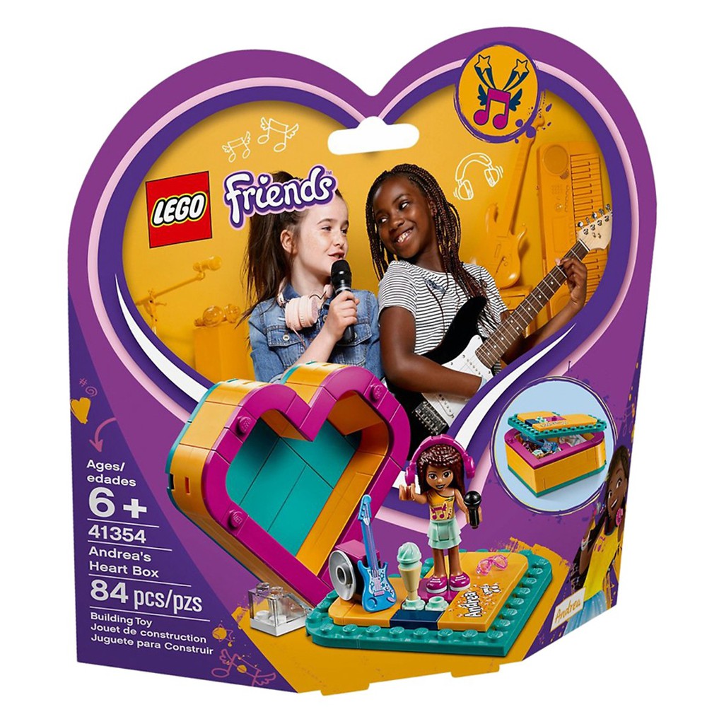 Mô hình Lego Friends - Chiếc Hộp Trái Tim Của Andrea 41354